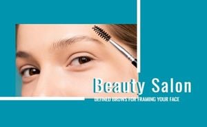 eyebrows, tutorial, life, Beauty Salon Business Card Template