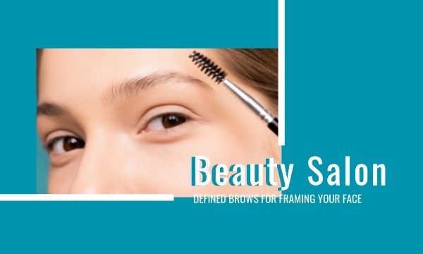 eyebrows, tutorial, life, Beauty Salon Business Card Template
