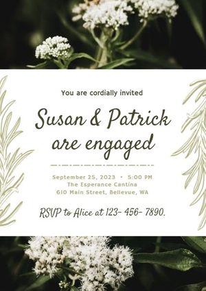 marriage, marry, parties, Proposal And Engagement Party Celebration Invitation Template