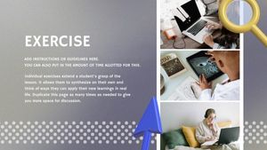 ppt, lesson, study, Gray Welcome To Class Presentation Template