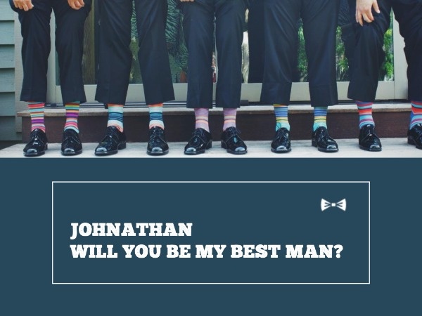 Best Man Invitation Party Card Card