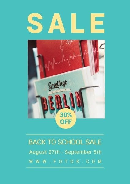 business, retail, sales, Back To School Sale Poster Template