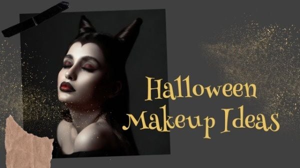 Black Halloween Makeup Ideas Youtube Thumbnail