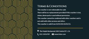 catering, food, business, Restaurant Gift Certificate Template