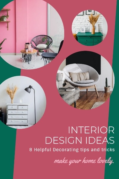 Customizable Interior Design Ideas Pinterest Post Templates | Fotor