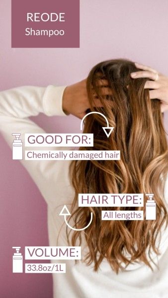 social media, commodity, sale, Shampoo Product Review Instagram Story Template