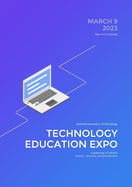 exhibition, tecnical, publicity, Technology Education Expo Poster Template