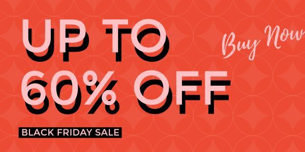 make up, black friday sale, cyber monday, Red Black Friday Best Sale Twitter Post Template