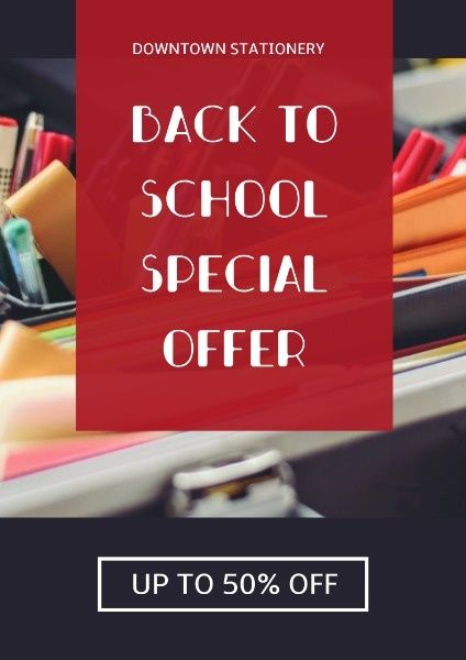 study, learning, student, Back To School Sales Poster Template