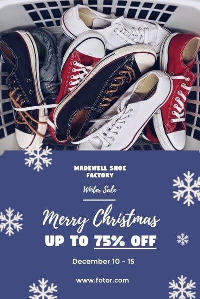 Christmas Shoe Store Sales Pinterest Post