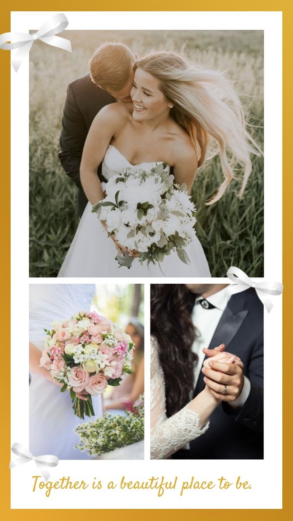 wedding, collage, love, Created By The Fotor Team Template