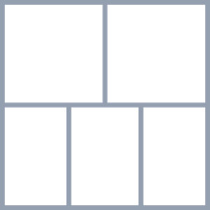 Blank 5 Grids Collage Classic Collage