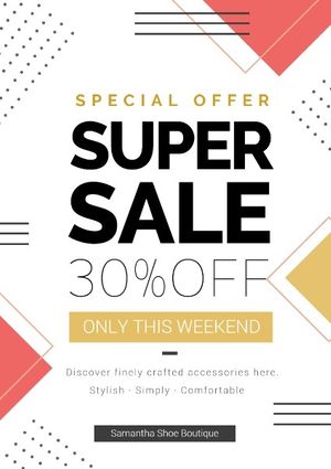 promotion, discount, business, Super Sale Poster Template
