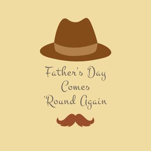 thanks, wishes, beard, Green Father's Day Greeting Instagram Post Template