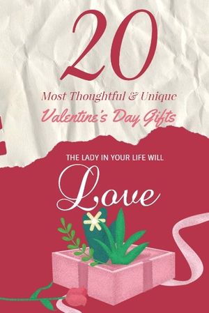 rose, love, flower, Valentine's Day Gift Ideas Pinterest Post Template
