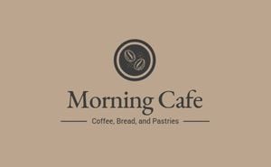 store, shop, sale, Morning Cafe Business Card Template