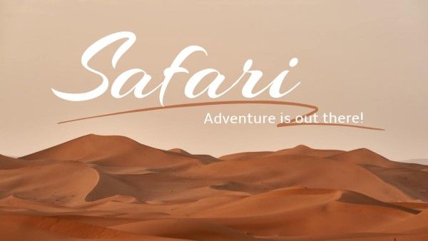 travel, sky, traveler, Brown Desert Safari Adventure Youtube Thumbnail Template