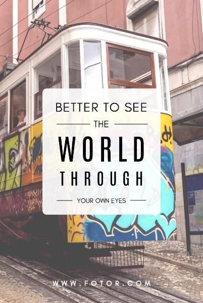 outdoors, journey, tour, Travel Better World Pinterest Post Template
