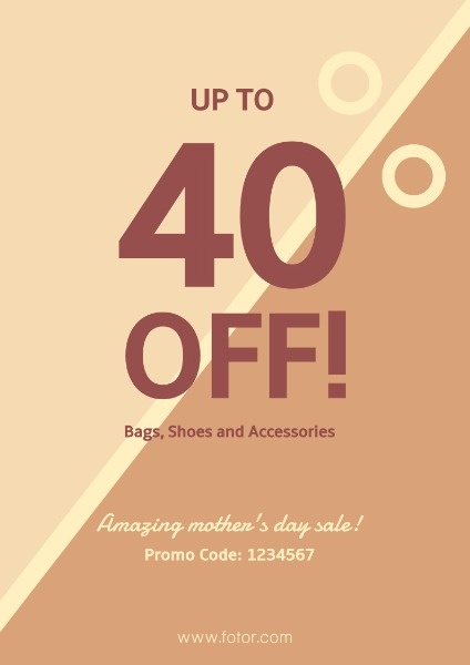 Mother's Day Discount Flyer