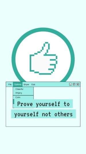 fingers, finger, life, Prove Yourself To Youself  Instagram Story Template