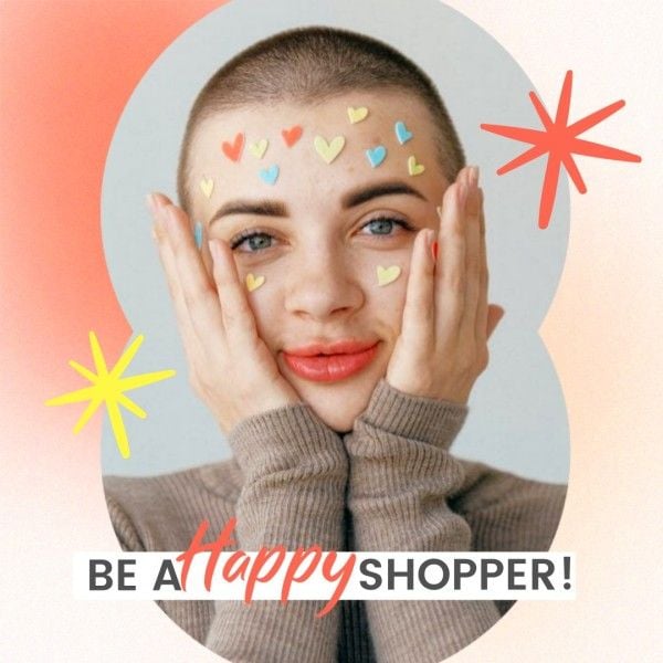e-commerce, promo, word, Branding Fashion Sale Quote Instagram Post Template