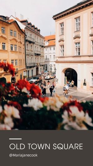 life, journey, fun, Old City Travel Instagram Story Template