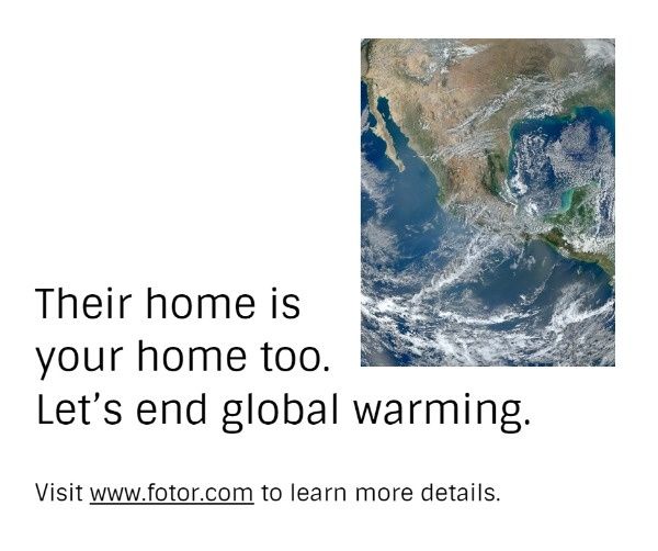 地球温暖化を一緒に終わらせよう Facebook投稿