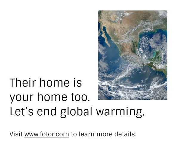 Let's End Global Warming Together  Facebook Post