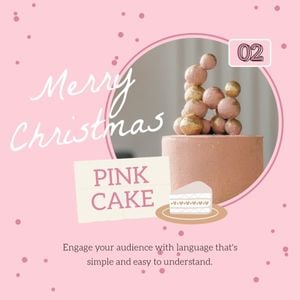 promotion, bakery, social media, Pink Cake Food Dessert Marketing Branding Instagram Post Template