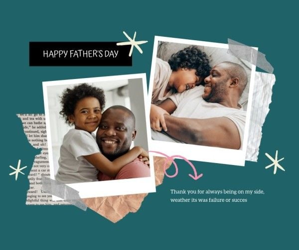 father's day, dad, greeting, Green Happy Fathers Day Facebook Post Template