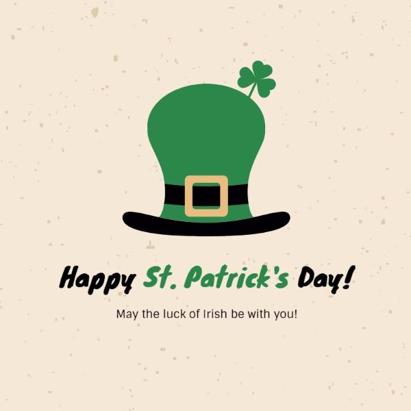 st. patrick, social medium, instagram ad, Green St Patricks Day Instagram Post Template