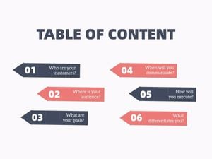 table of content, contents, customers, White Social Media Strategy Ppt Presentation 4:3 Template