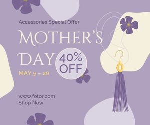 mothers day, mother's day sale, promotion, Mother's Day Accessories Sale Medium Rectangle Template