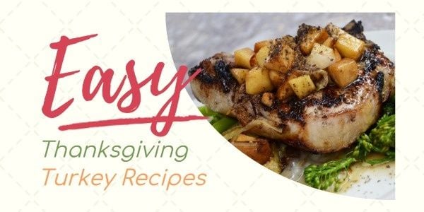 turkey, food, handmade, Happy Thanksgiving Recipes Twitter Post Template