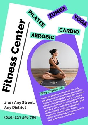 Fitness Center Promotional Flyer Flyer