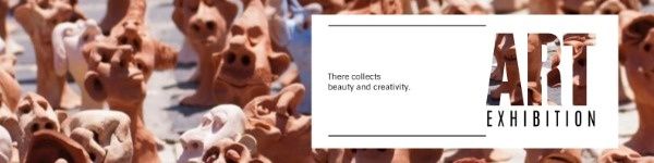 sculpture, artistic, studio, Art Exhibition LinkedIn Background Template