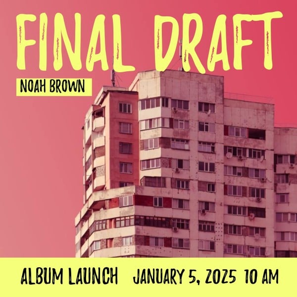 Pink Final Draft Album Launch Album Cover