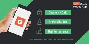 phone, ads, advertisement, Mobile App Twitter Post Template