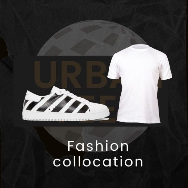 Black Fashion Sports Outwear Sneaker Collection Sale Instagram Post