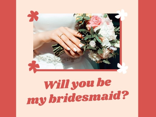Bridesmaid Invitation Card Card