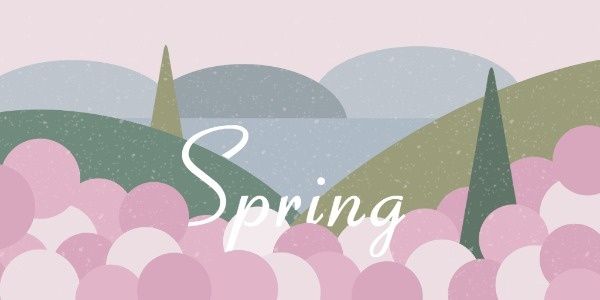 spring, season, countryside, Summer Landscape Twitter Post Template