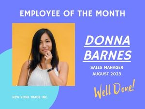 best employee, award, awards, Employee Of The Month Card Template