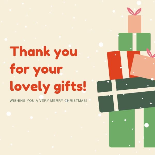 xmas, festival, winter, Wrapped Great Gift Christmas Instagram Post Template