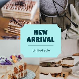 food, brand building, promotion, New Arrival Cake Dessert Branding Sale Post Instagram Post Template