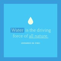 ブルーシンプル世界水の日の引用 Instagram投稿