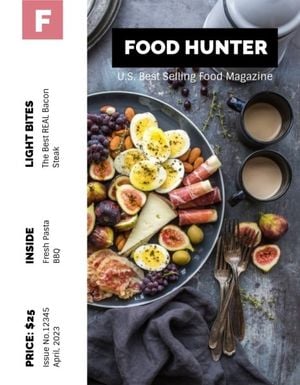 guide, sell, photo, Food Hunter Magazine Cover Template