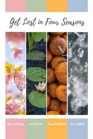 spring, summer, autumn, Beautiful Seasons Pinterest Post Template
