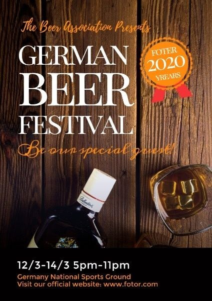 wine, sale, germany, Retro Beer Festival Poster Template