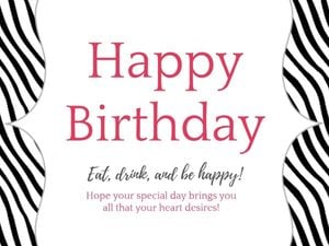 happy birthday, greeting, wishing, Fashion Birthday Card Template