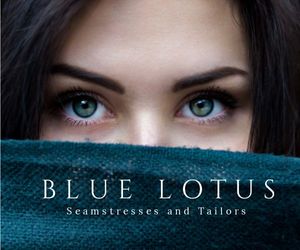 fashion, women, tailors, Blue Lotus Large Rectangle Template